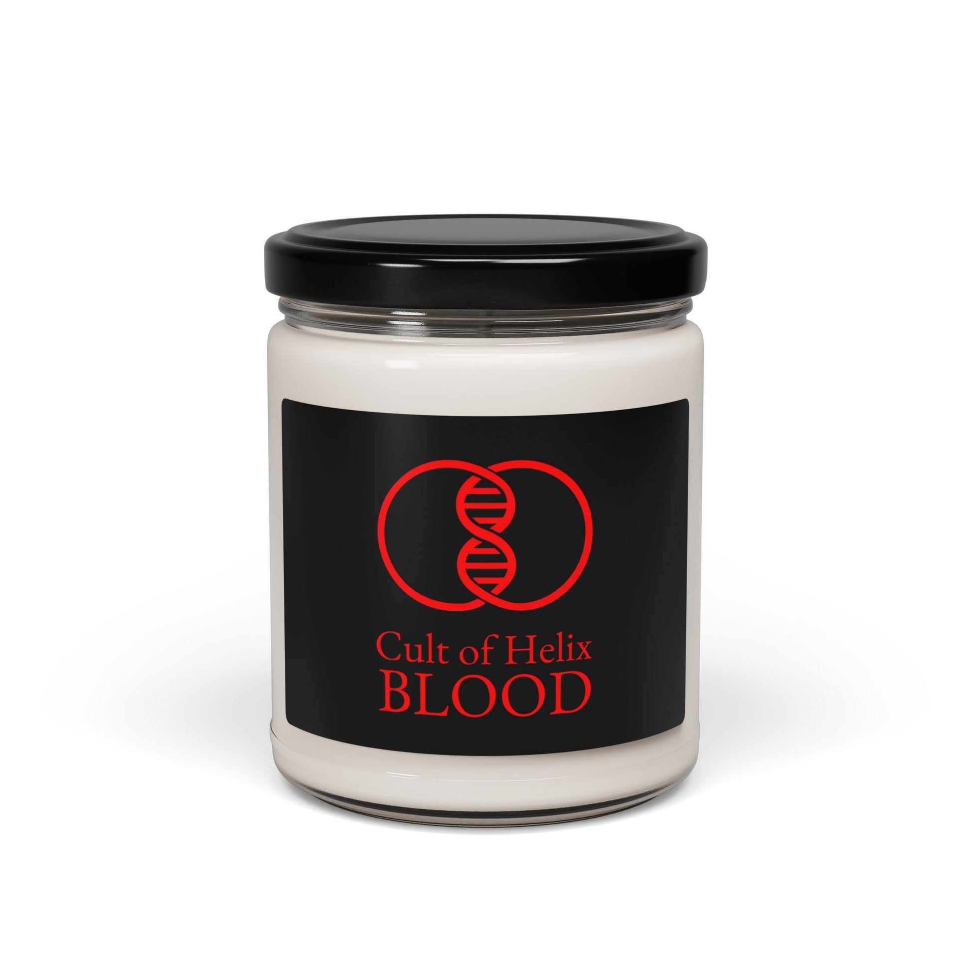 Cult of Helix Blood Scented Soy Candle, Unique Gift for Scifi Fans, Aromatic Home Decor, Halloween Candle, Edgy Fragrance