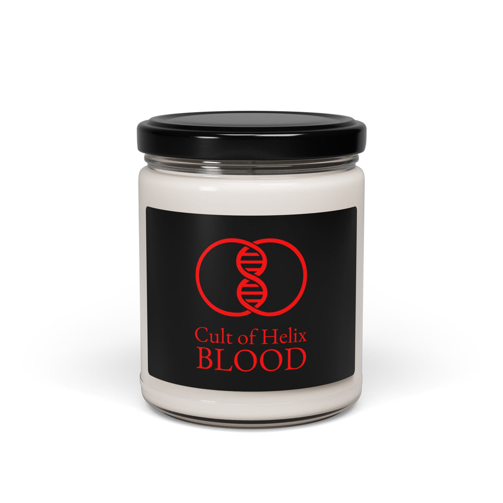 Cult of Helix Blood Scented Soy Candle, Unique Gift for Scifi Fans, Aromatic Home Decor, Halloween Candle, Edgy Fragrance